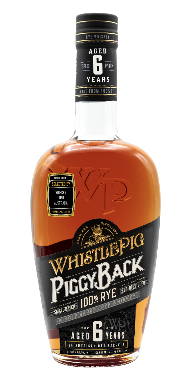 WhistlePig PiggyBack Rye Single Barrel by WHA