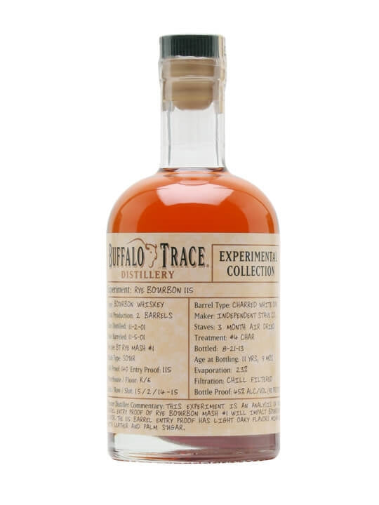 Buffalo Trace Experimental Collection 115 Rye Bourbon Whiskey 375ml 57.5% abv.