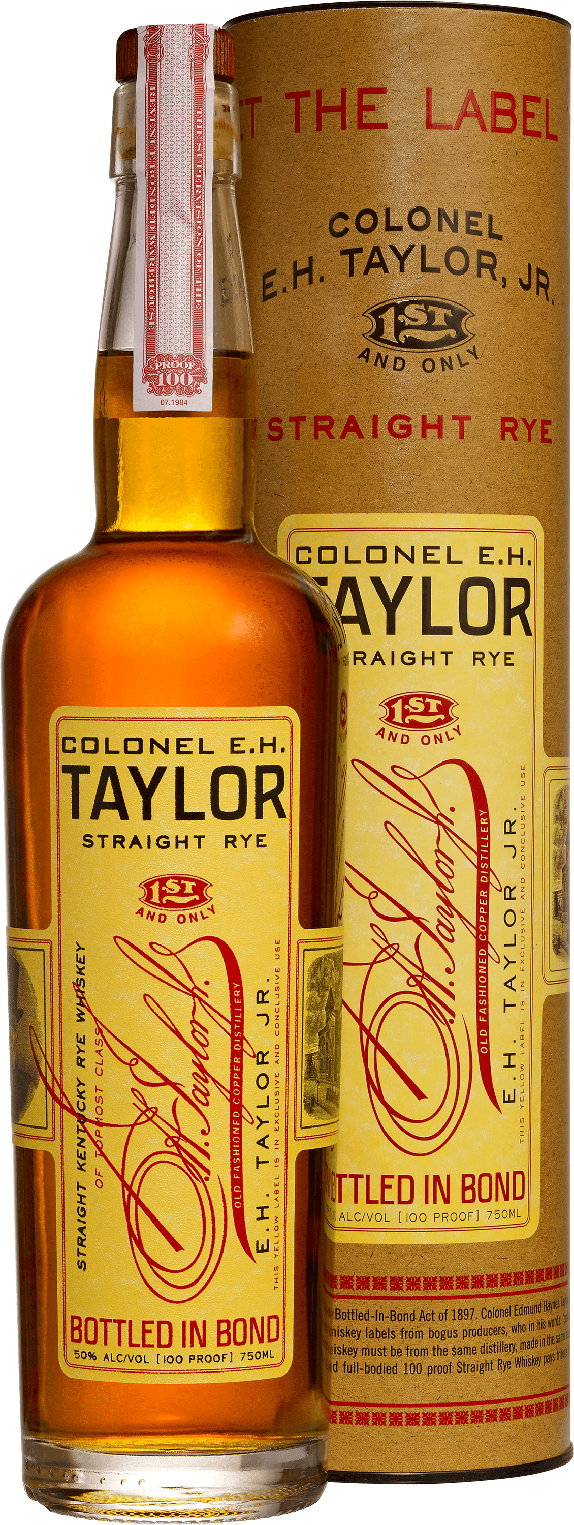 E.H. Taylor Straight Rye Whiskey 50% abv 750ml