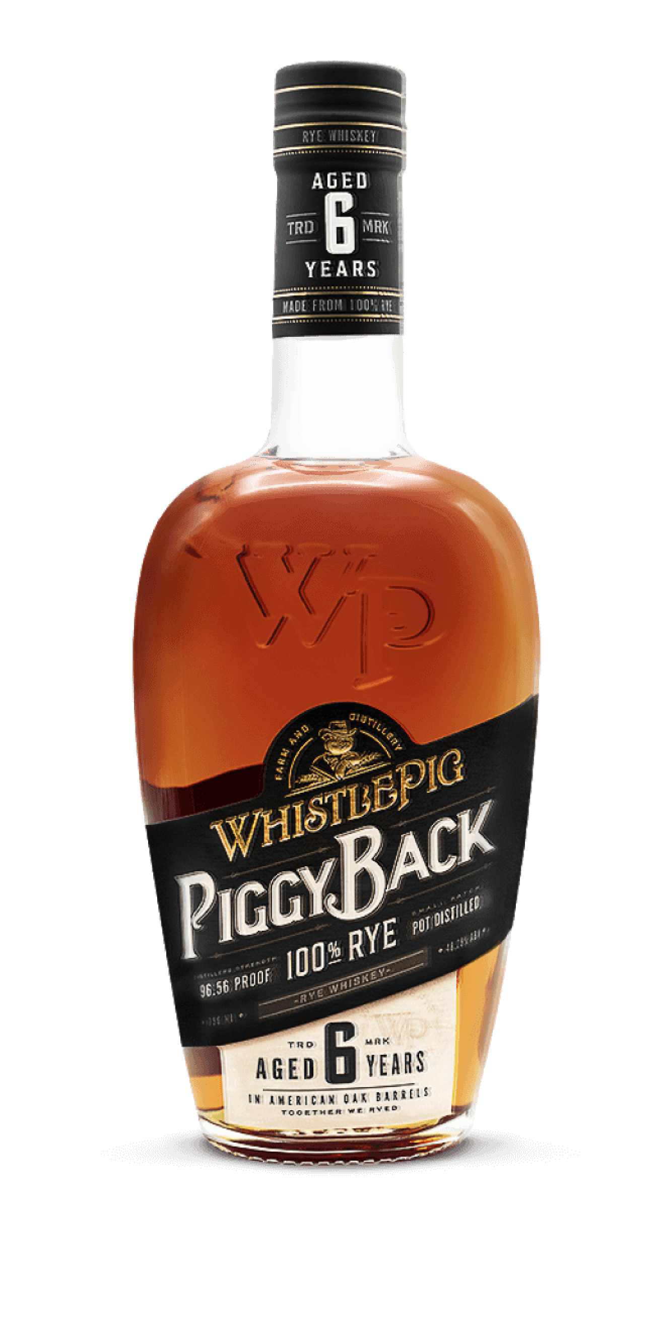 WhistlePig PiggyBack 100% Rye 45% abv.