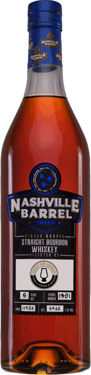 Nashville Barrel Company Single Barrel Bourbon - Whiskey Hunt Australia 750ml 59.63% abv