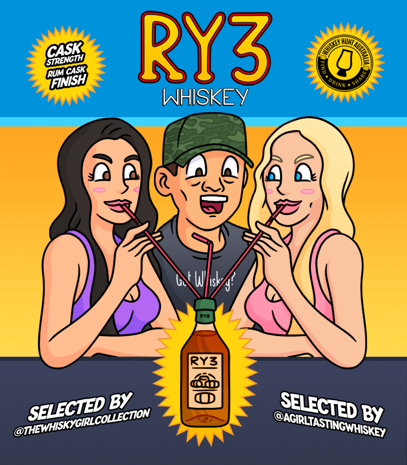 RY3 Rum Cask Finished Rye Whiskey 58.9% abv. 700ml