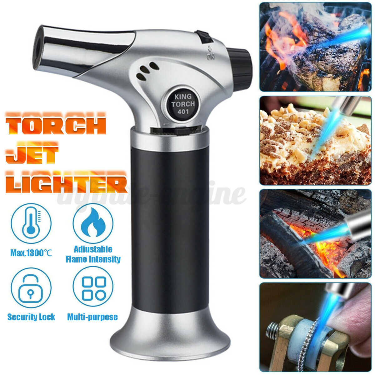 Butane Gas Torch Blow Lighter for cocktail / kitchen use